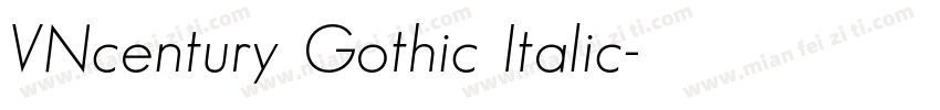 VNcentury Gothic Italic字体转换